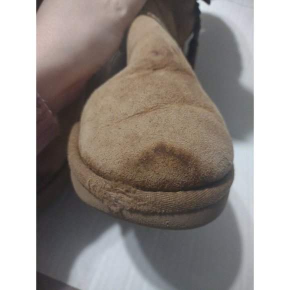 UGG LILOU BOOTS GENUINE SHEARLING LINED CHESTNUT  WOMEN\'S SIZE 8 S/N 1013850